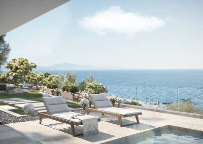 Villa contemporanea con 4 camere da letto con splendida vista sul mare