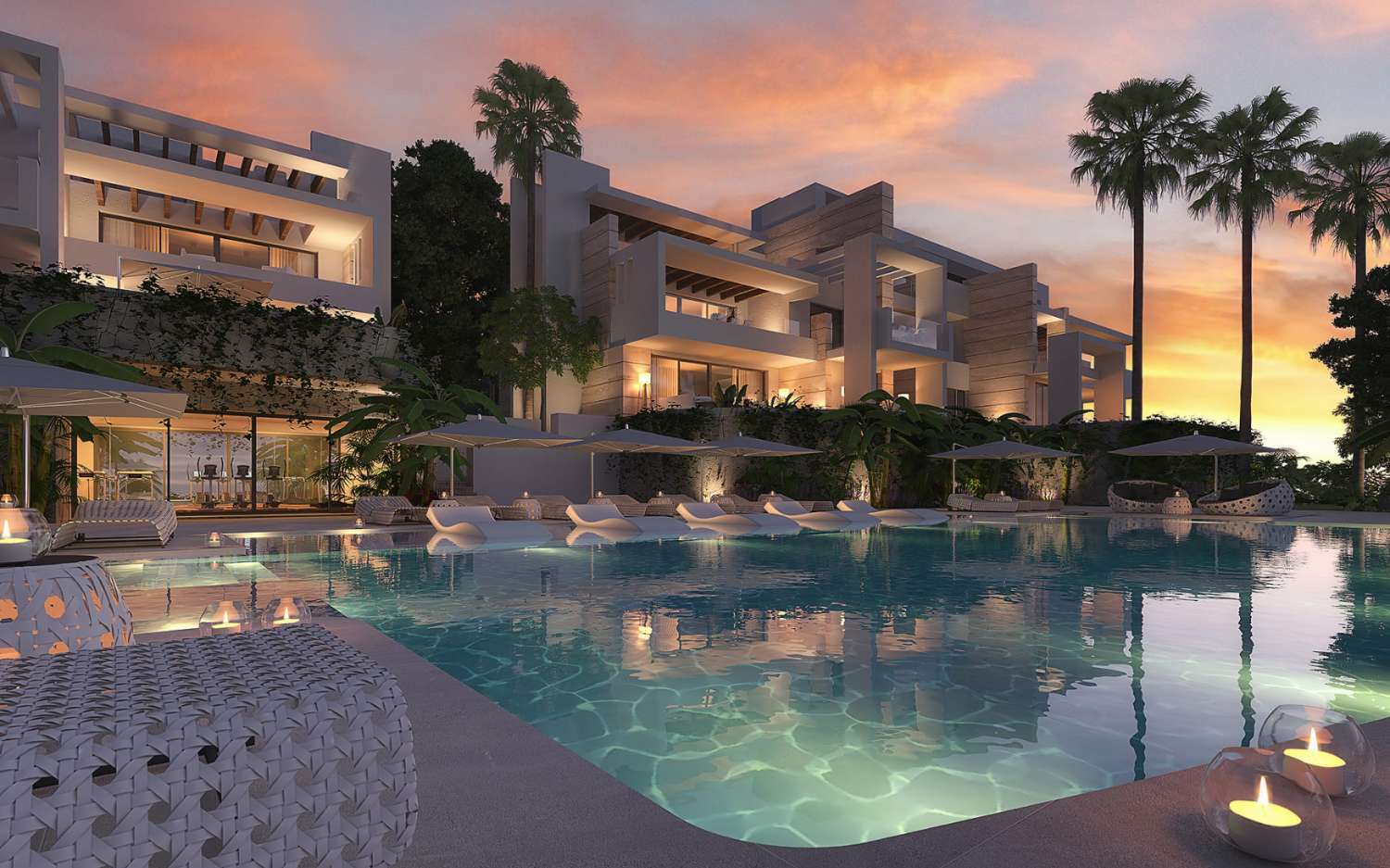 Mooi luxe appartement in woonwijk met prachtig uitzicht op de zee op een paar minuten van Marbella