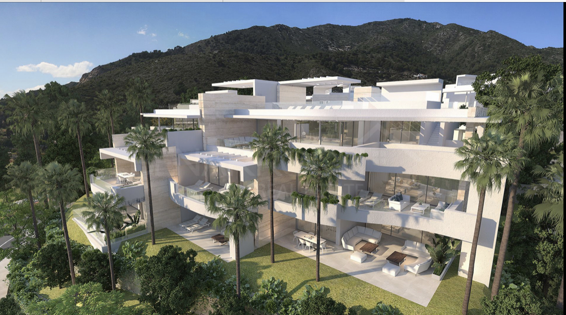 Schöne Luxuswohnung in Wohnanlage mit herrlichem Meerblick, nur wenige Minuten von Marbella entfernt
