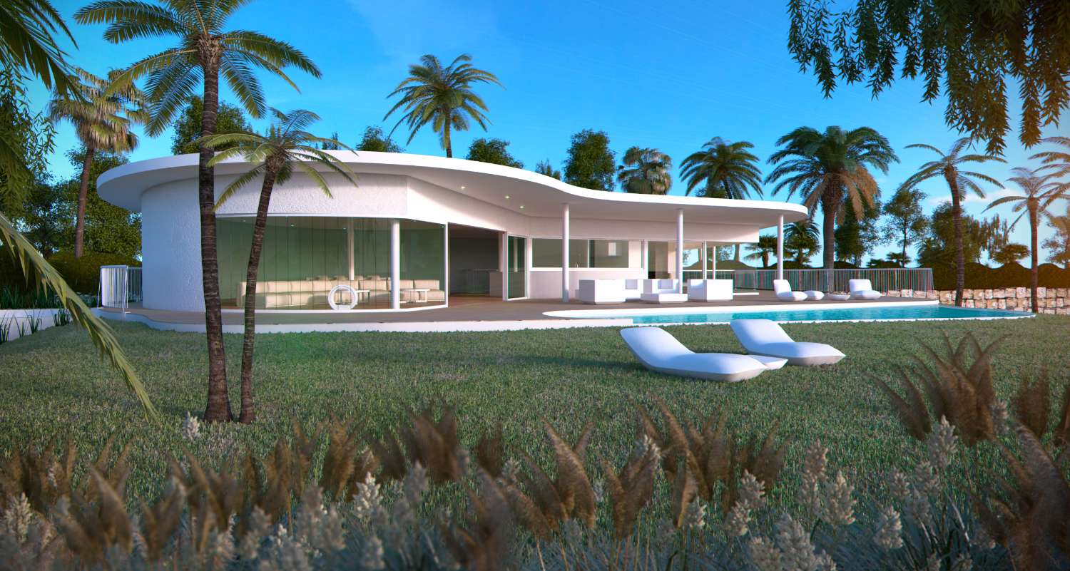 Priser Minimalistisk Villa med havutsikt i luksuriøs urbanisering med sikkerhet