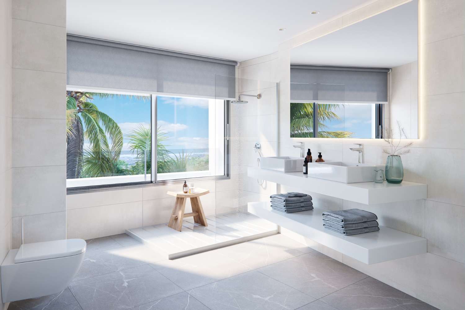 Ruim appartement met privétuin in luxe urbanisatie in resort in Marbella, op de eerste lijn van de golfbaan