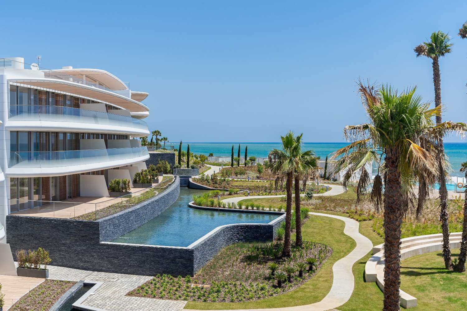 Vakker luksus penthouse 3 soverom på stranden med stor terrasse