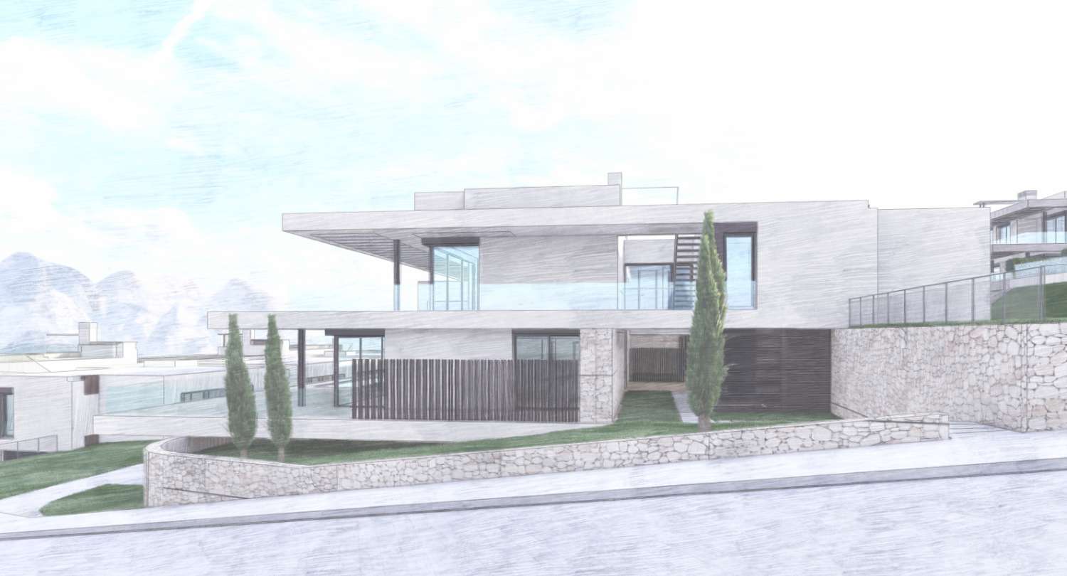 Villa esclusiva a Marbella con 4 camere da letto in urbanizzazione con sicurezza.