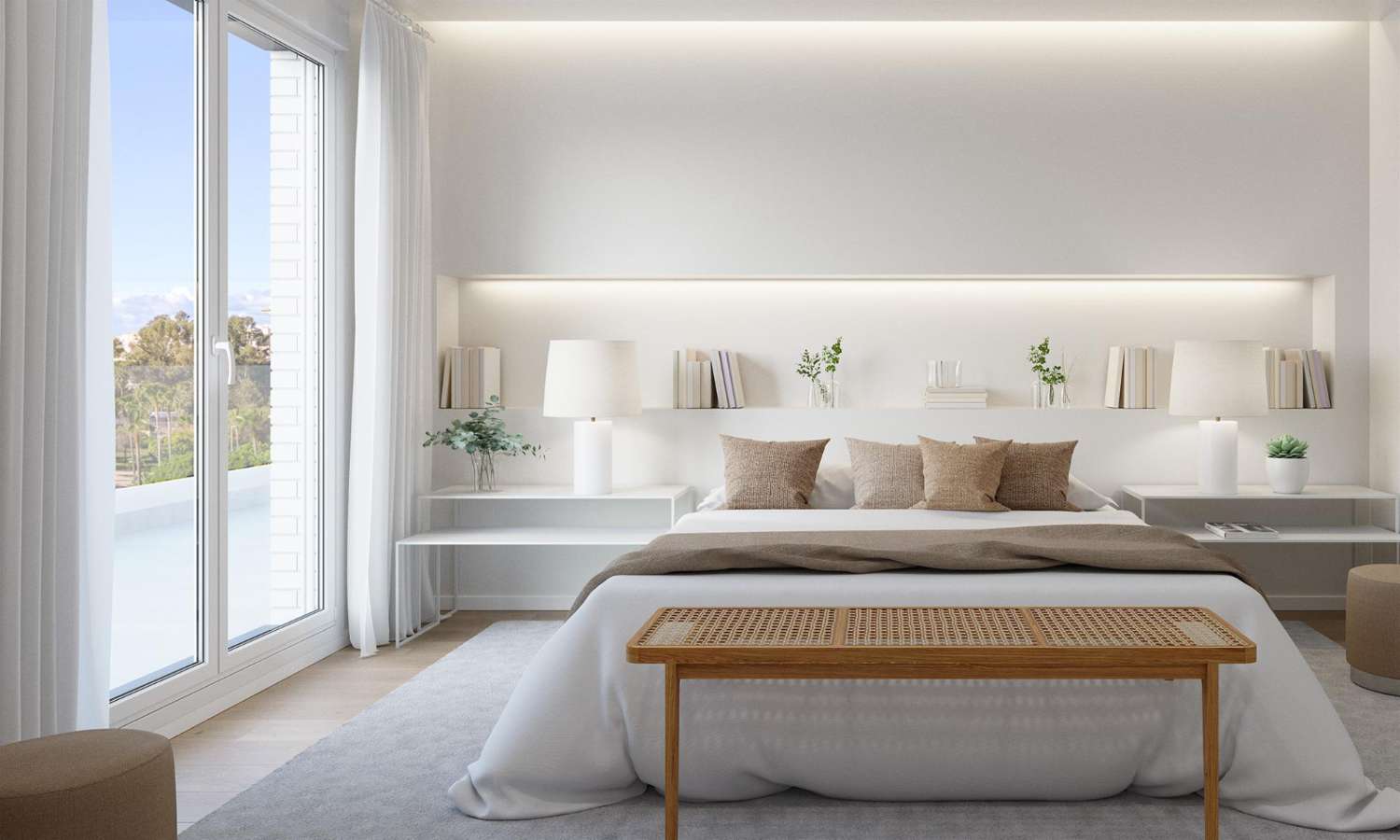 Appartamento con tre camere da letto con terrazza di 40 m2 a Nueva Andalucia