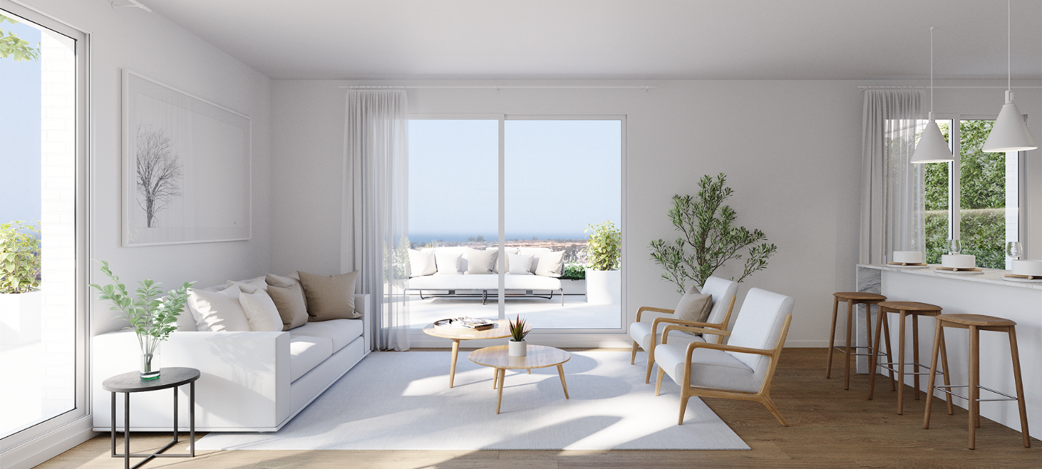 Piso de tres dormitorios con terraza de 40 m2 en Nueva Andalucia