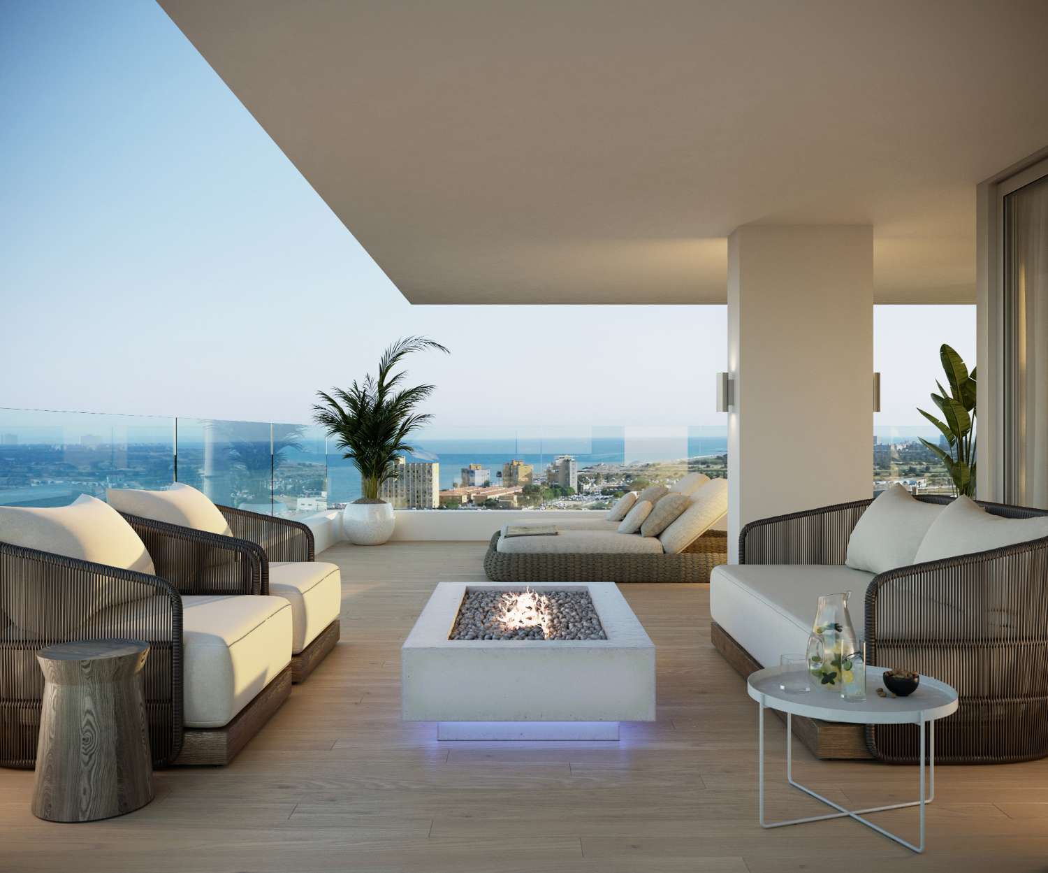 Super luxe, met uitzicht op de zee in aanbouw Malaga stad. Laatste eenheden!